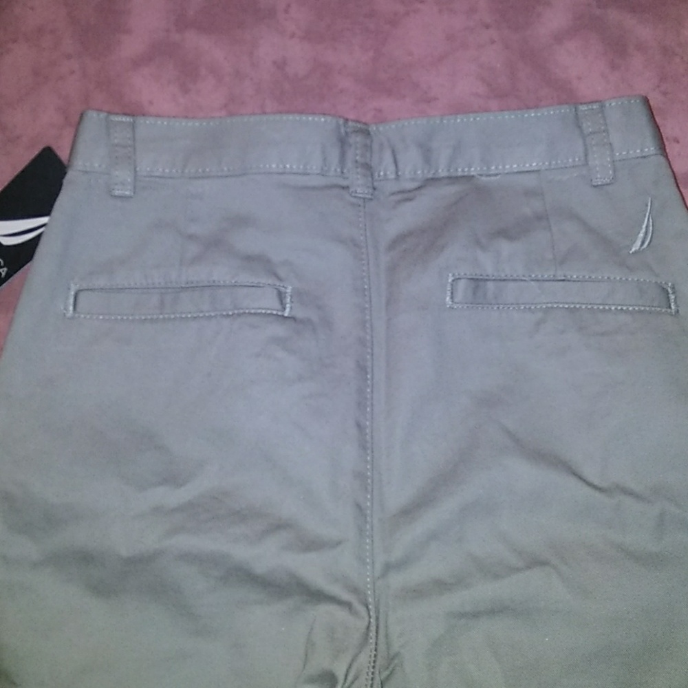๐ NEW NWT $34 Nautica Gray Utility Pants Slacks Boy's 10 Quality - Picture 5 of 5